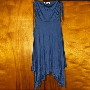 Free People Beach Blue Strapless Dress